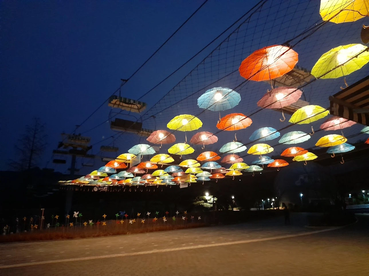 서울대공원 리프트 우산